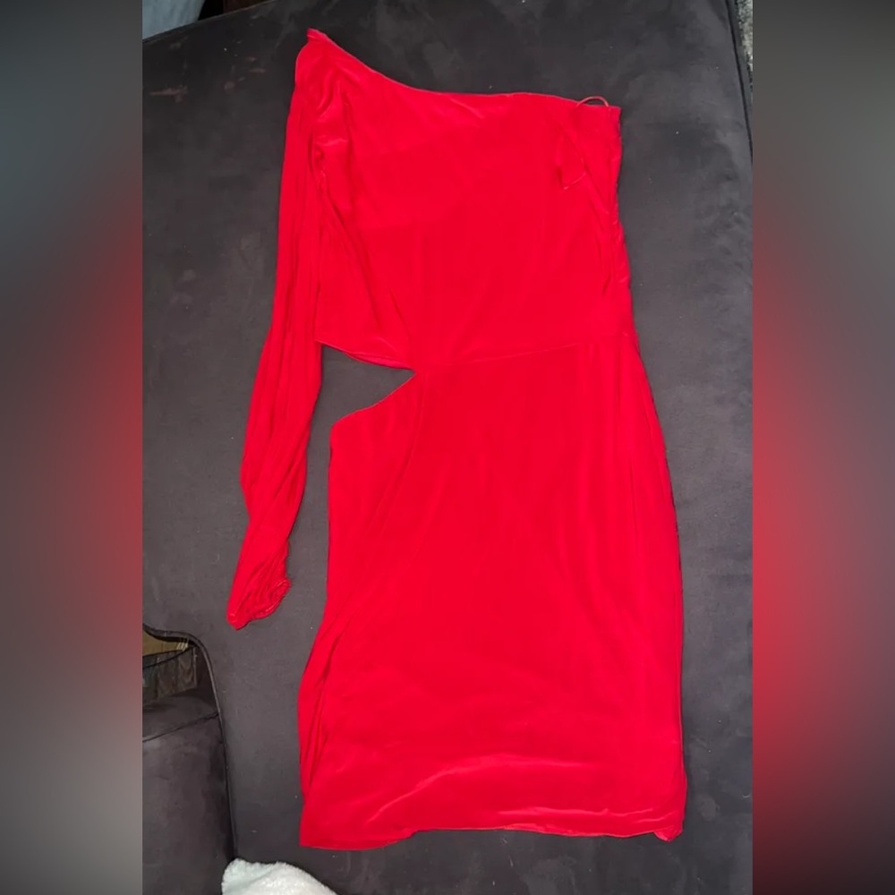 Red Cut Out Dress